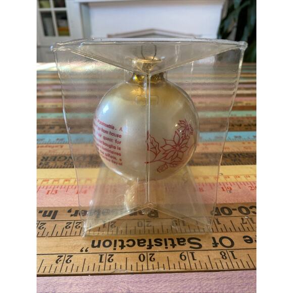 Bronner's Austria Christmas Customs Mexico Glass Christmas Ornament Poinsettia - Picture 7 of 11